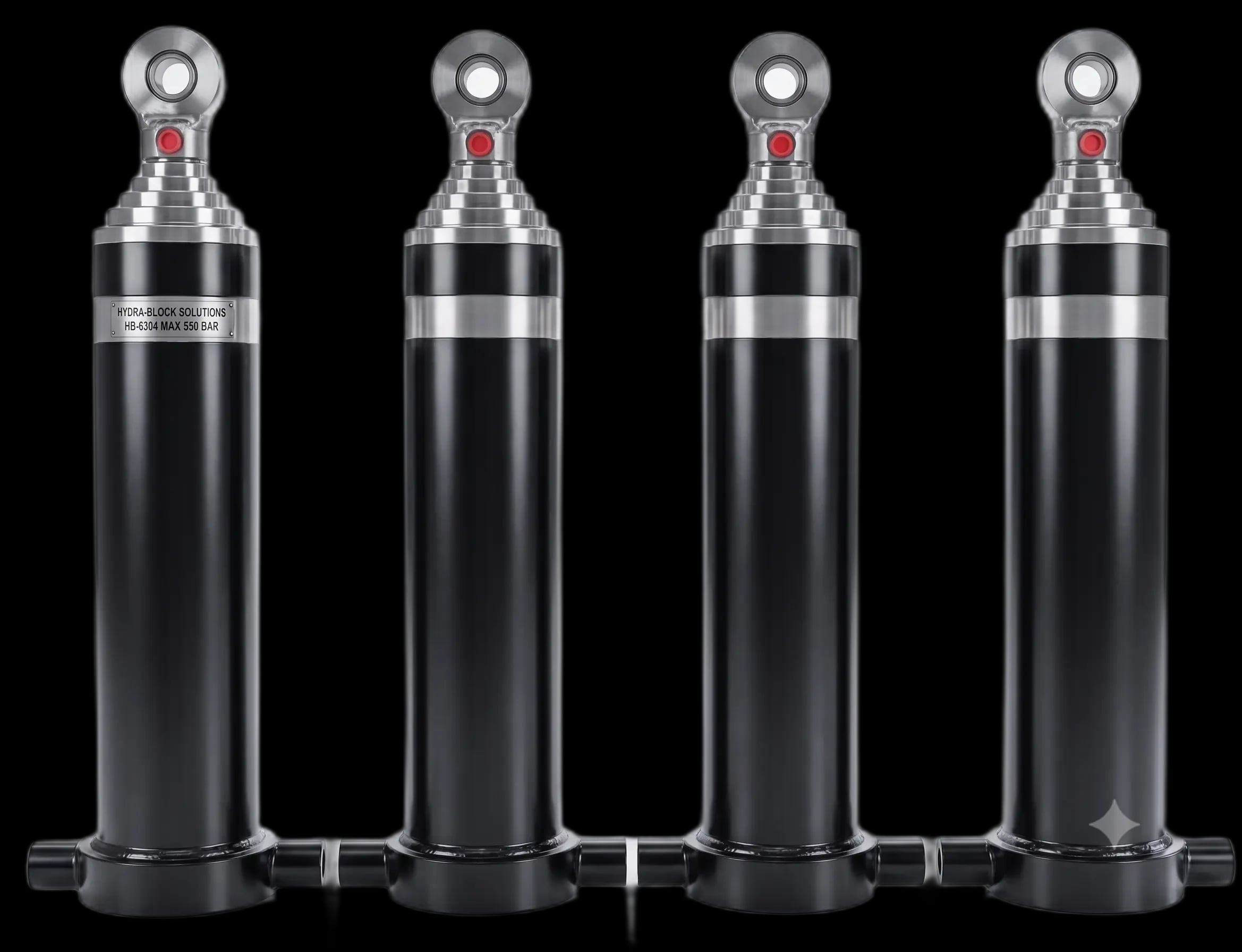 Multi-stage telescopic hydraulic cylinder manufactured by Honeywell Hydraulics